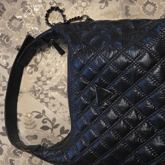 GUESS Cessily Convertible Hobo Crossbody – Midnight Blue NWT - Picture 13 of 16